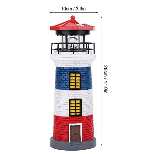 Solar Lighthouse Statue Outdoor Light W6310