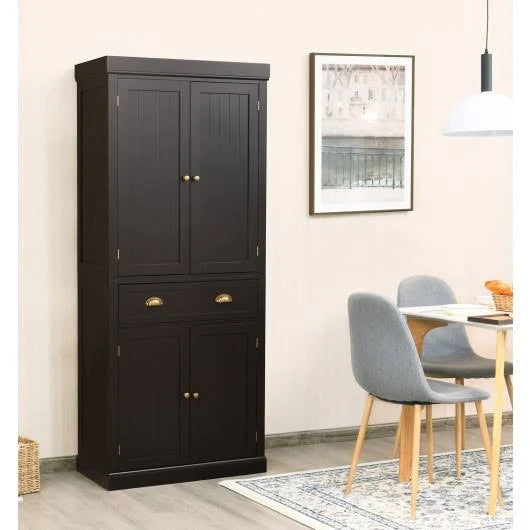 Freestanding Kitchen Cabinet with Adjustable Shelves J53794