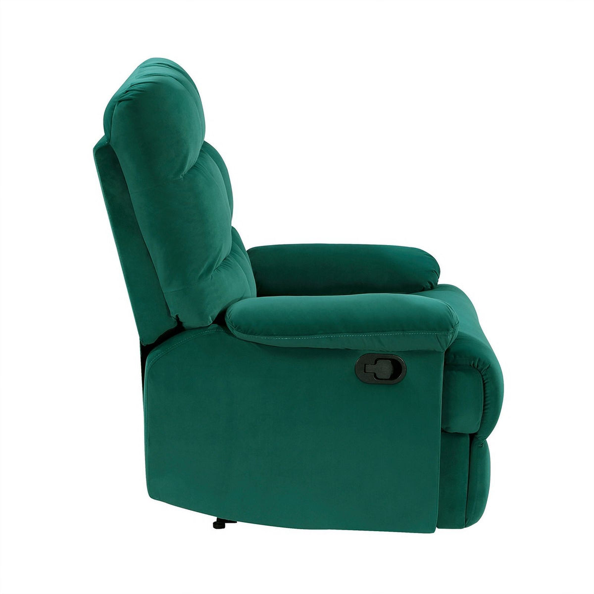 Green Velvet Manual Recliner A6747