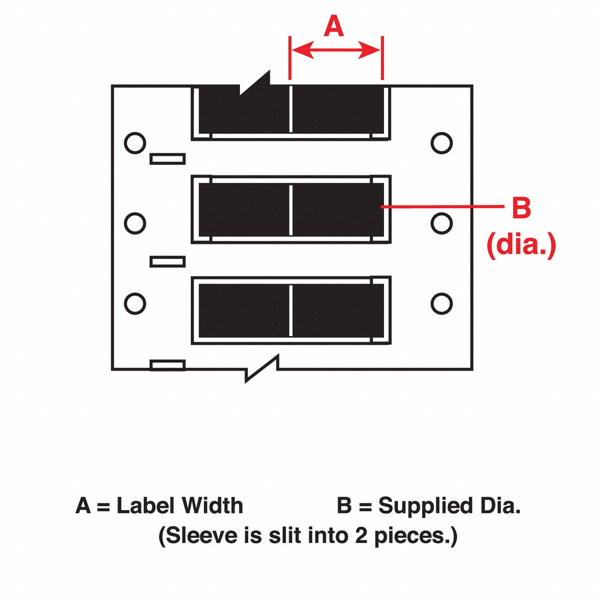 Black Wire Marking Sleeves H560