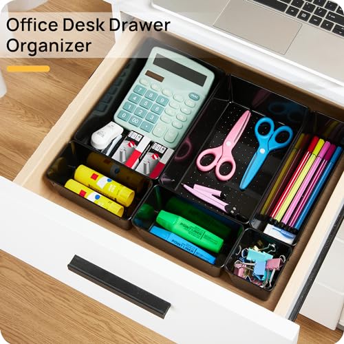 72 PCS Clear Plastic Drawer Organizers Set B71356