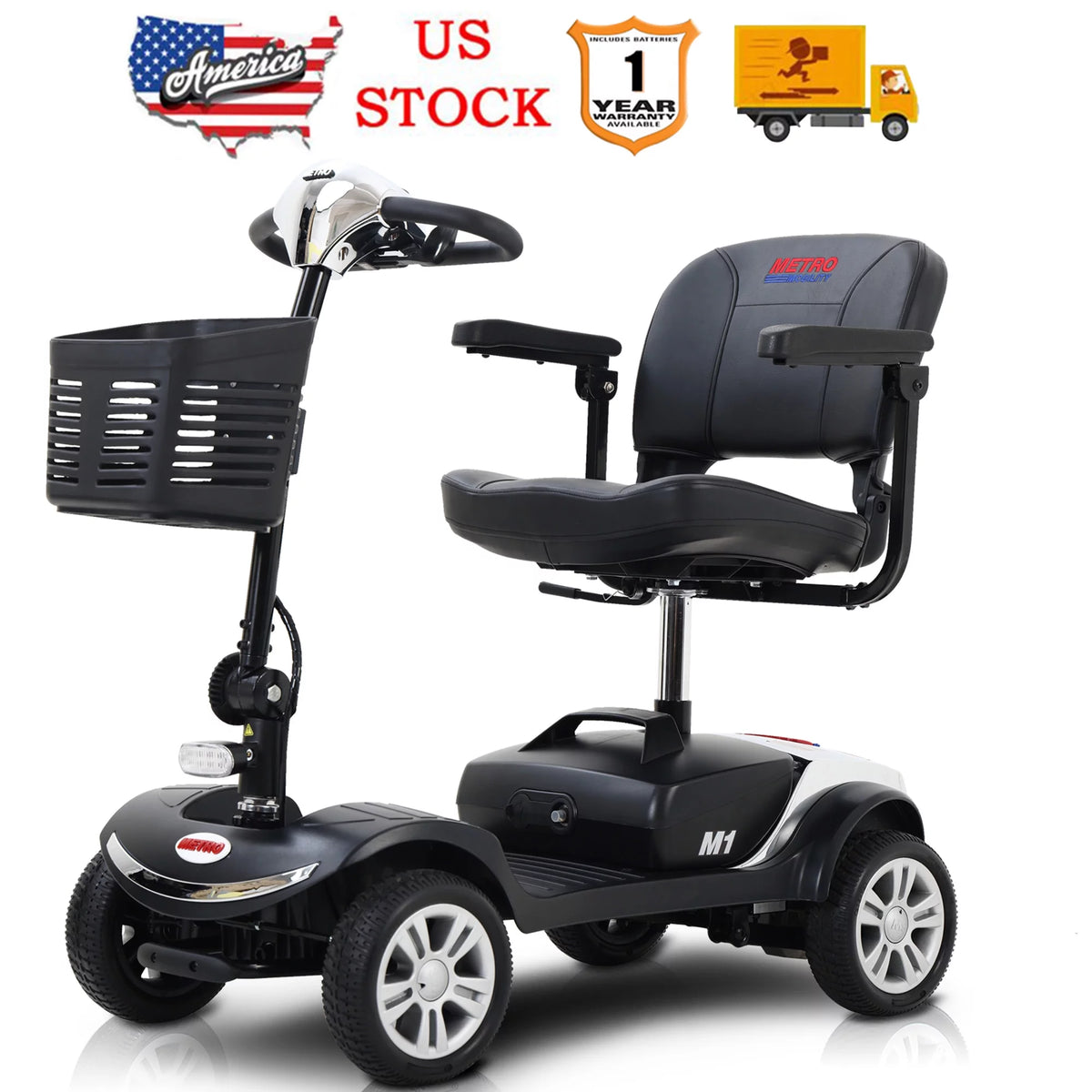 Heavy Duty Electric Mobility Scooter with 300W Motor T959090