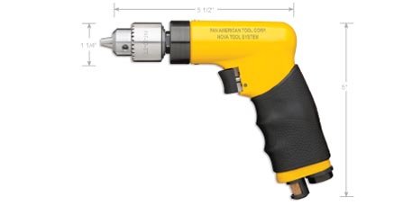Compact Pistol Grip Drill with Chuck and Key D912
