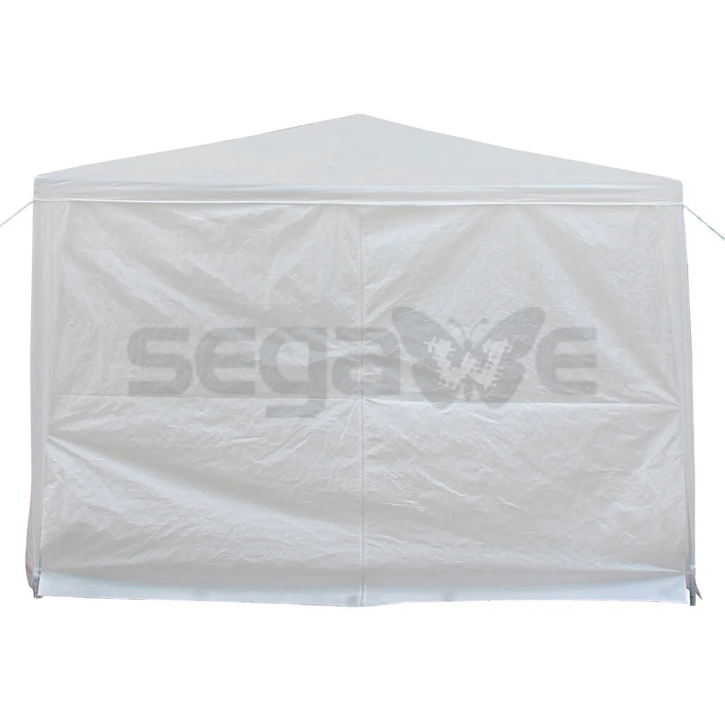 White 10'x10' Carport Canopy Tent with Windows A669953
