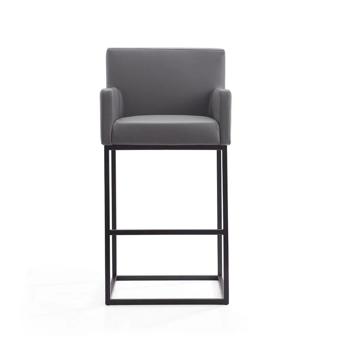 30" Faux Leather Barstool in Gray A57221