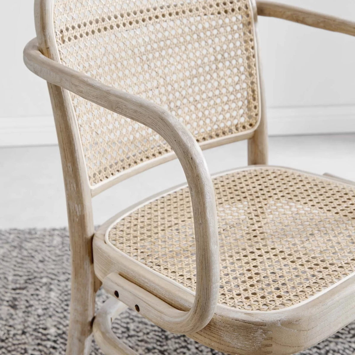 Rattan and Wood Dining Chair X2536