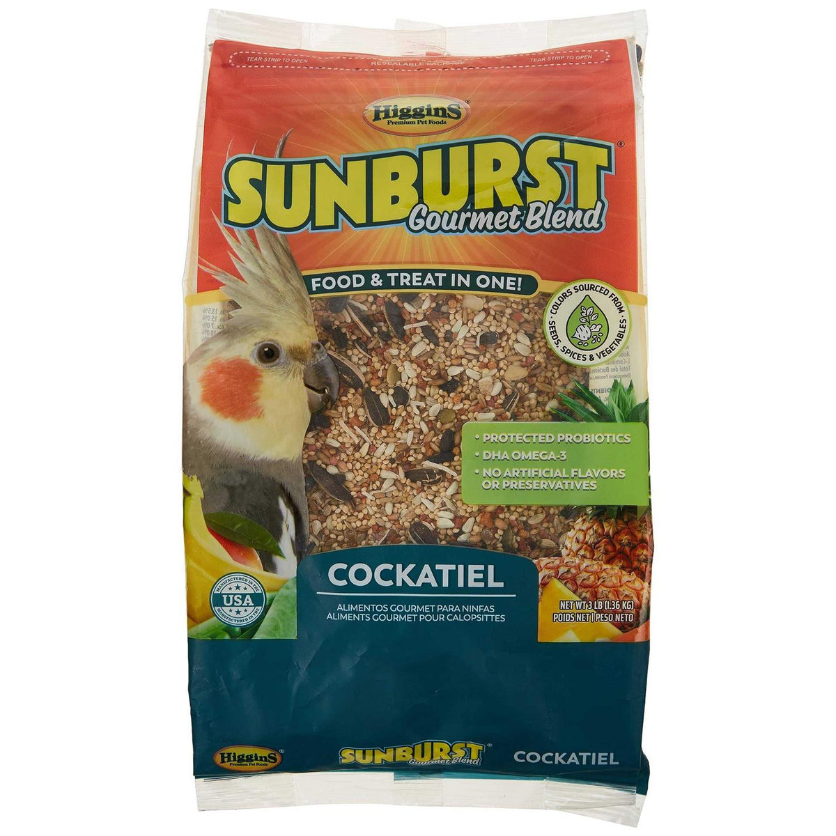 Sunburst Gourmet Blend Cockatiel Food Q979823