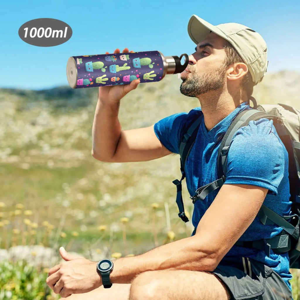 Stainless Steel Insulated Water Bottle with Straw Lid G8815