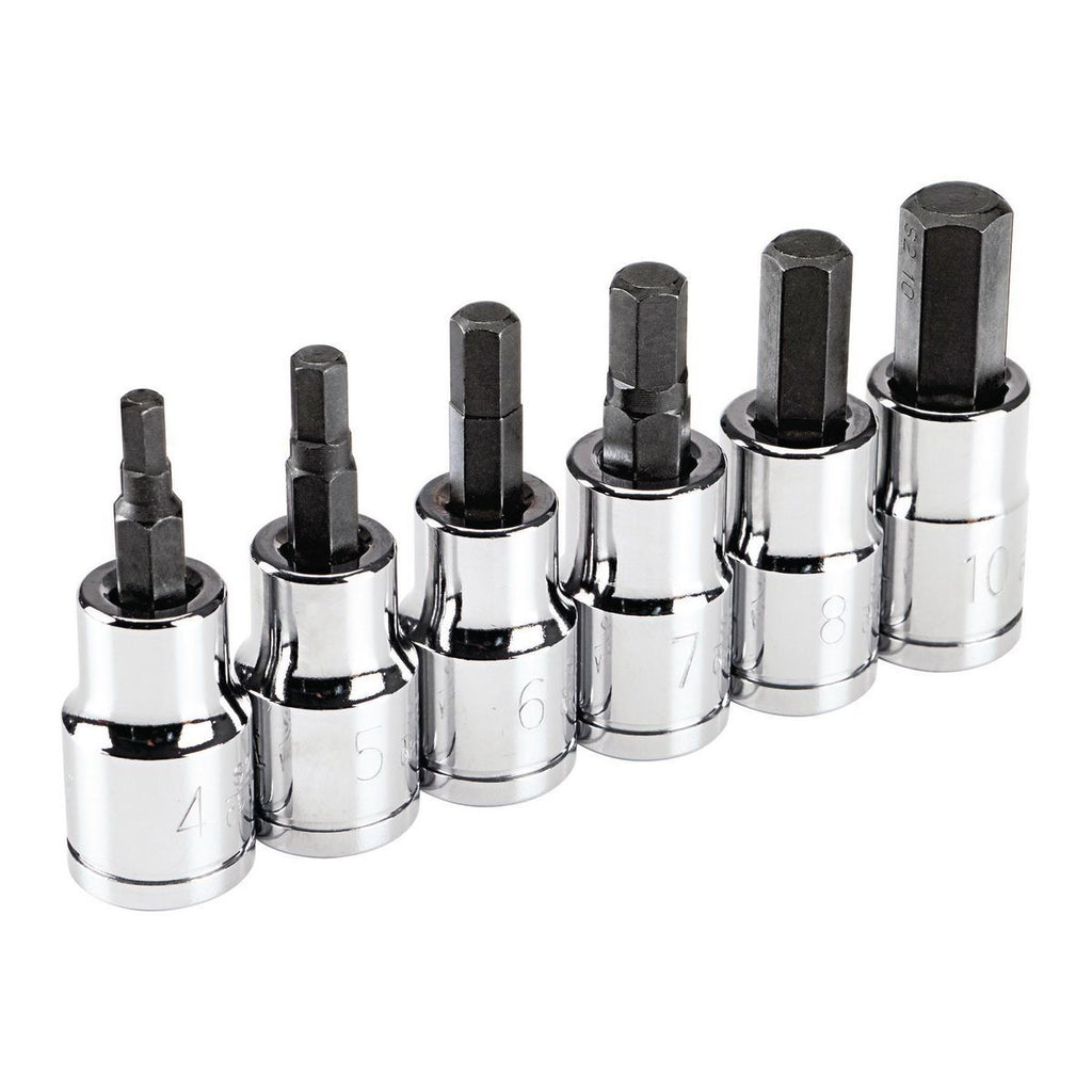 3/8 in. Drive Metric Hex Socket Set, 6-Piece C26355