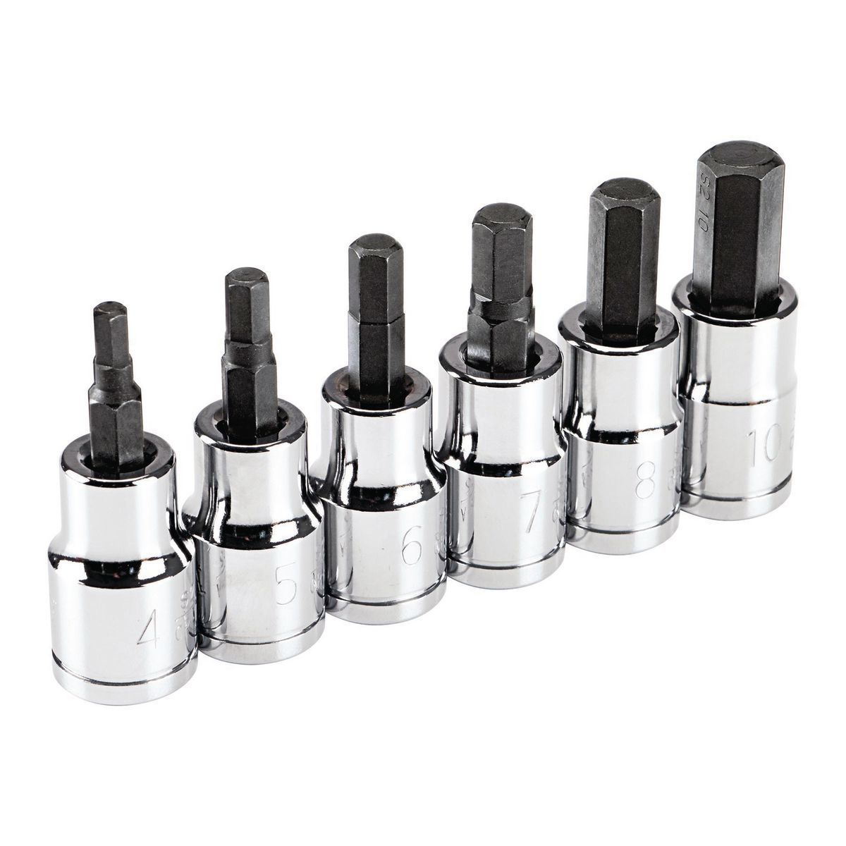 3/8 in. Drive Metric Hex Socket Set, 6-Piece C26355