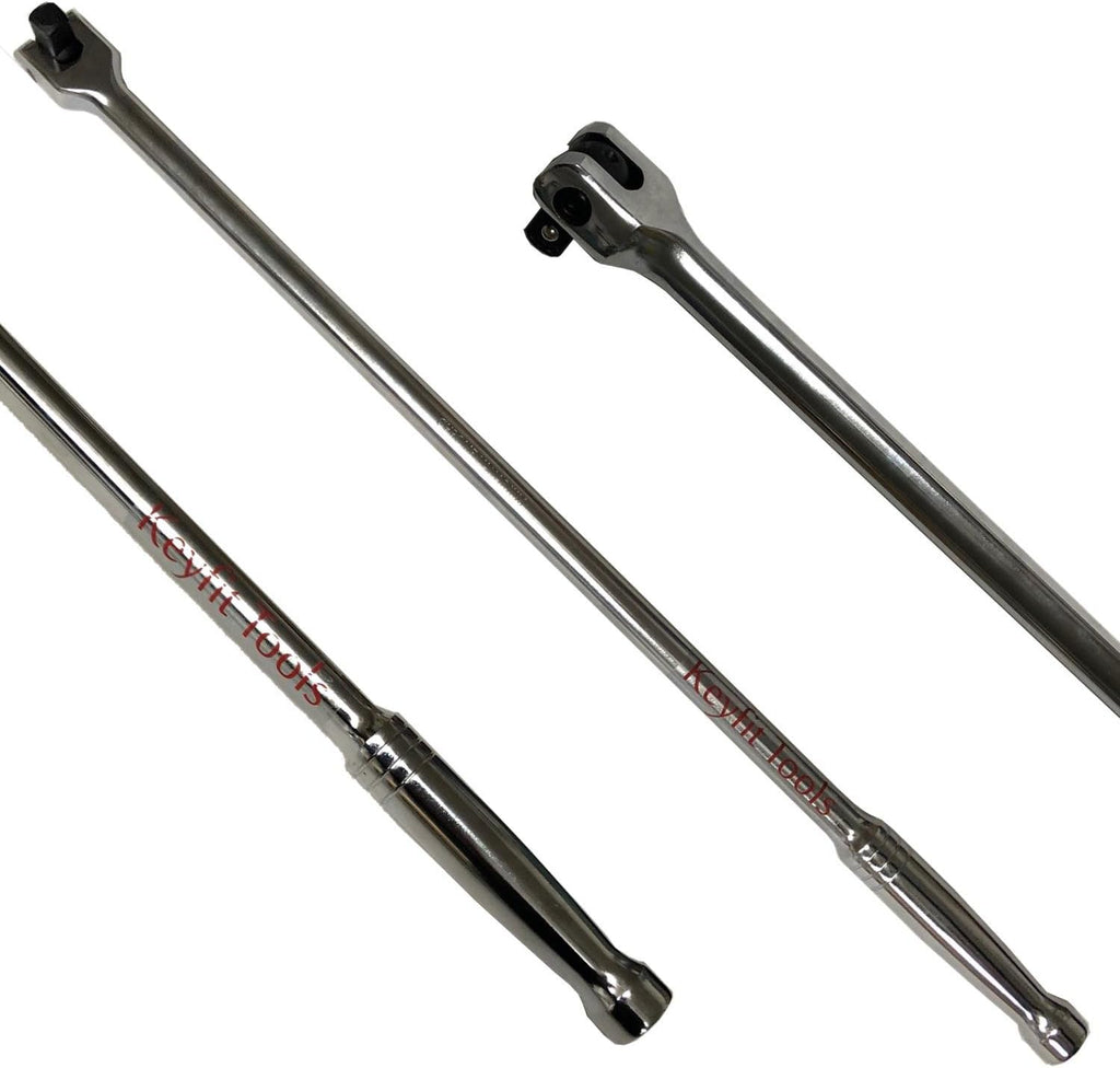 1/2 Inch Drive 24" Long Chrome Vanadium Breaker Bar Pack of 2 U229