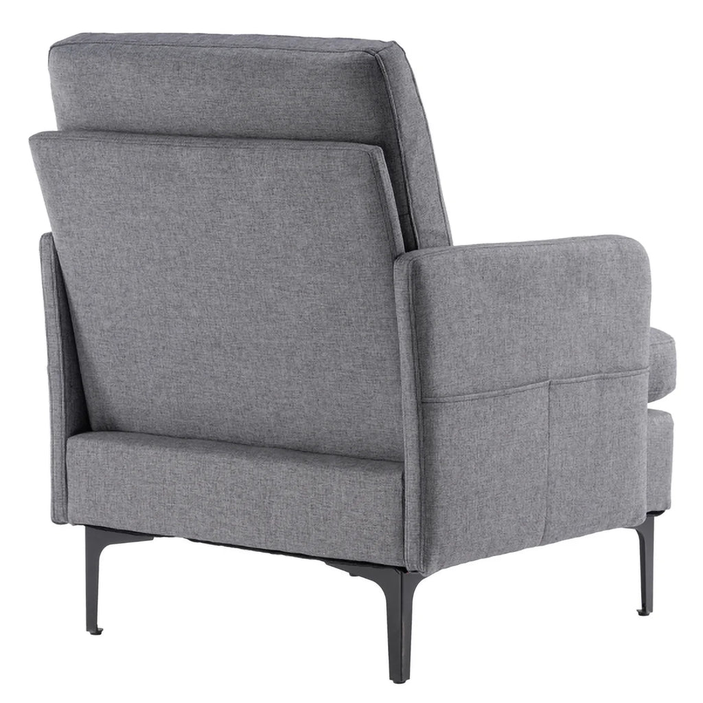 Dark Grey Fabric Accent Chair O4195