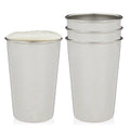 Stainless Steel Pint Glasses 16 Oz Set of 4 B556760