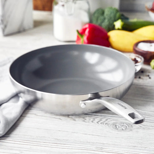11" Stainless Steel Ceramic Nonstick Wok E507279