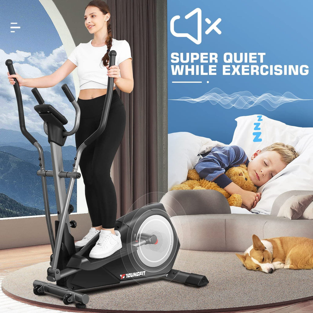 Elliptical Machine with 22 Resistance Levels, LCD Display D12581