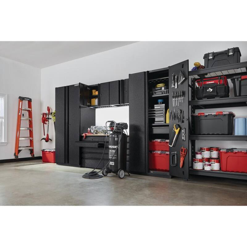 6-Piece Welded Steel Garage Storage System in Black X166