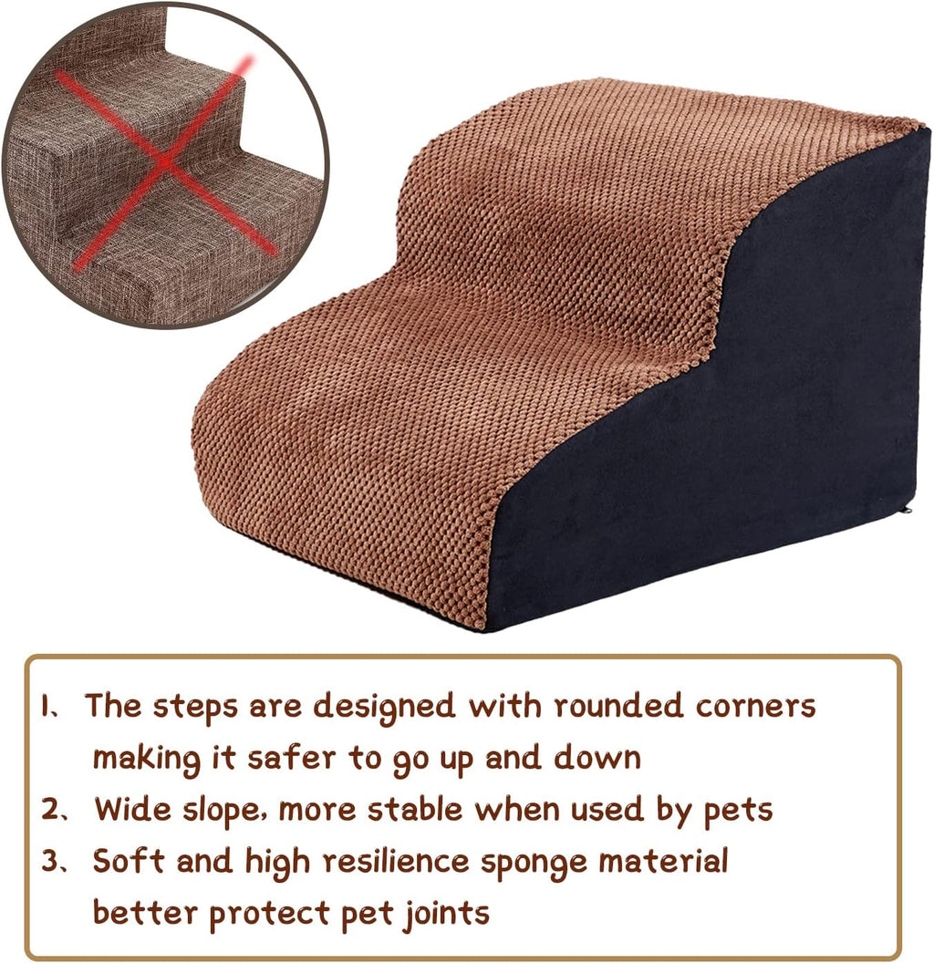 2 Steps High-Density Foam Dog Stairs I460