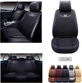 Red Faux Leather Car Seat Covers Set H603