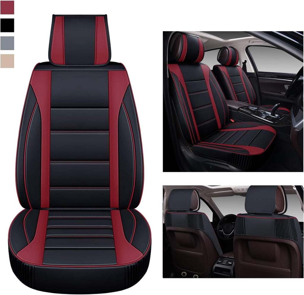 Leather Car Seat Covers Full Set with Faux Waterproof Leather D993