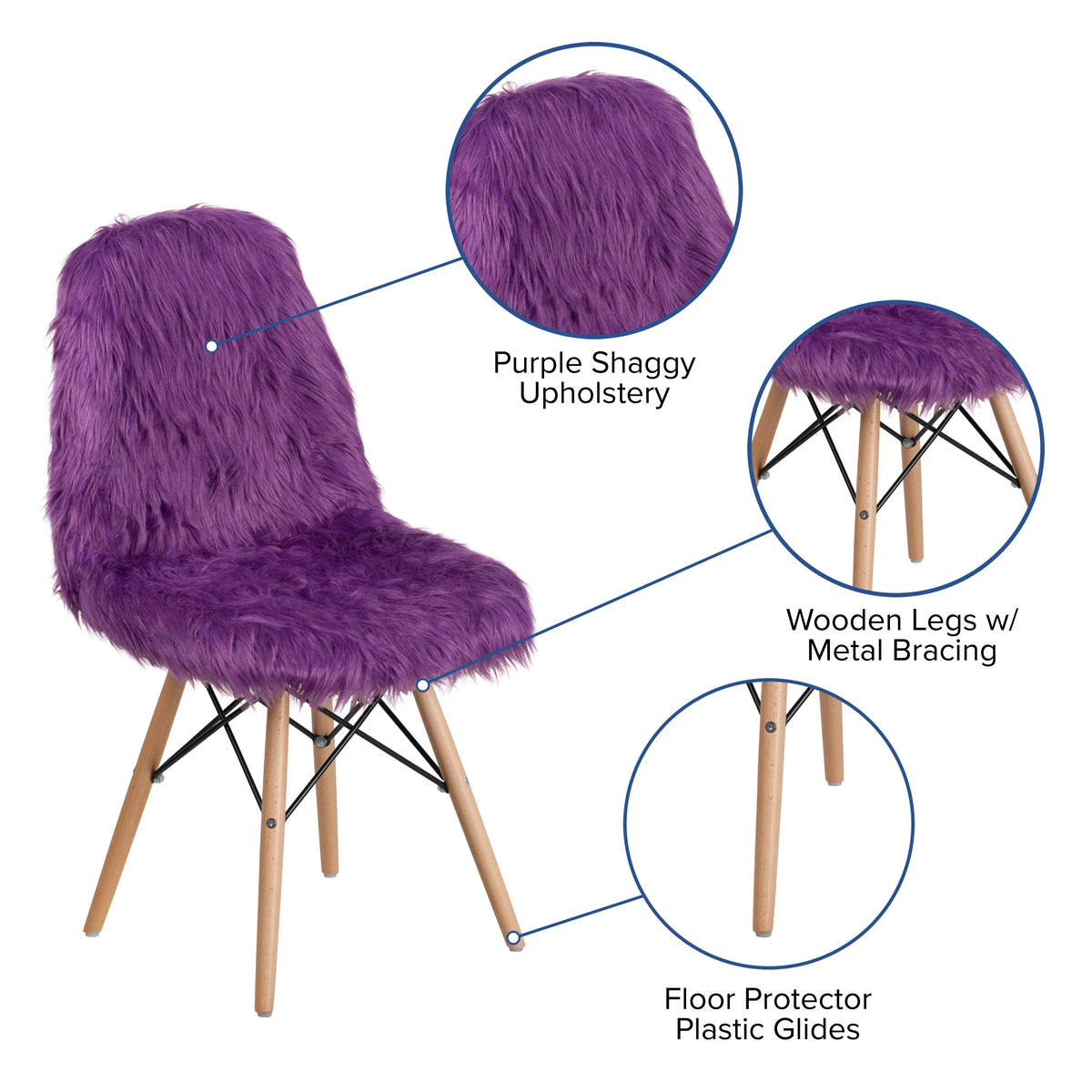 Purple Accent Chair S813
