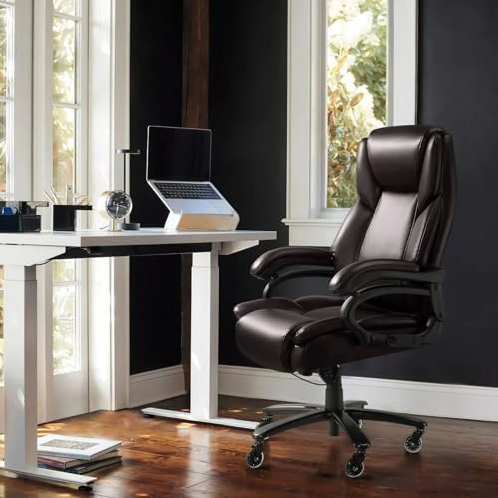 Big and Tall 500lbs Adjustable Lumbar High Back Executive Office Chair X8912