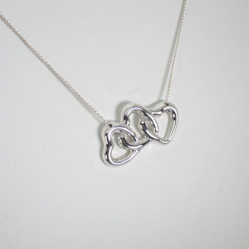 925 Triple Heart Pendant Necklace X8683