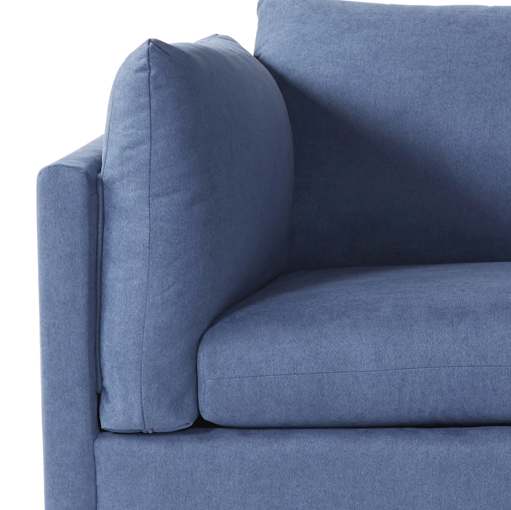 Navy Fabric Sofa I13907