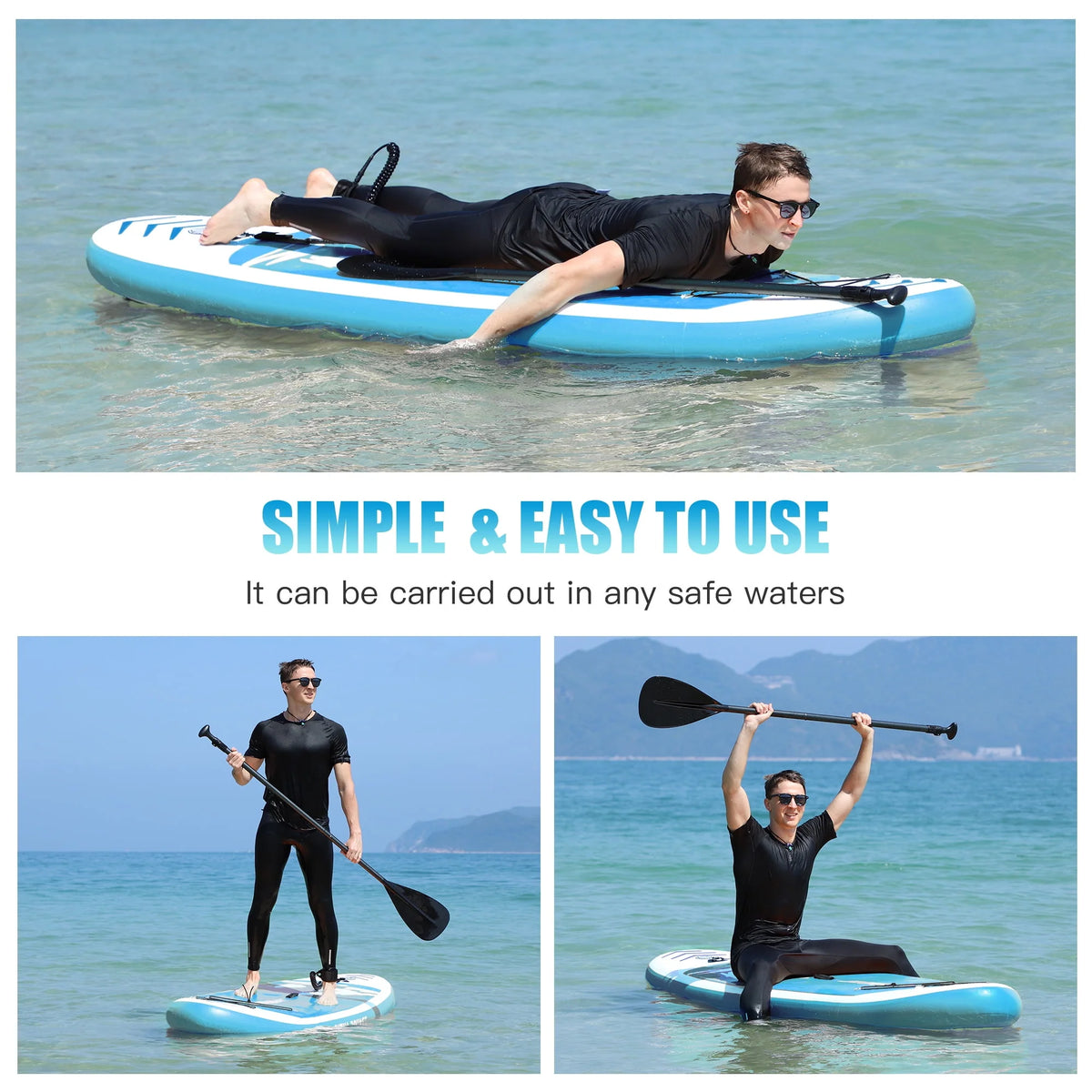 Inflatable Stand Up Paddle Board with Paddle Pump and Backpack G5903