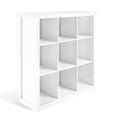 White 9 Cube Solid Wood Bookcase and Storage Unit C34797