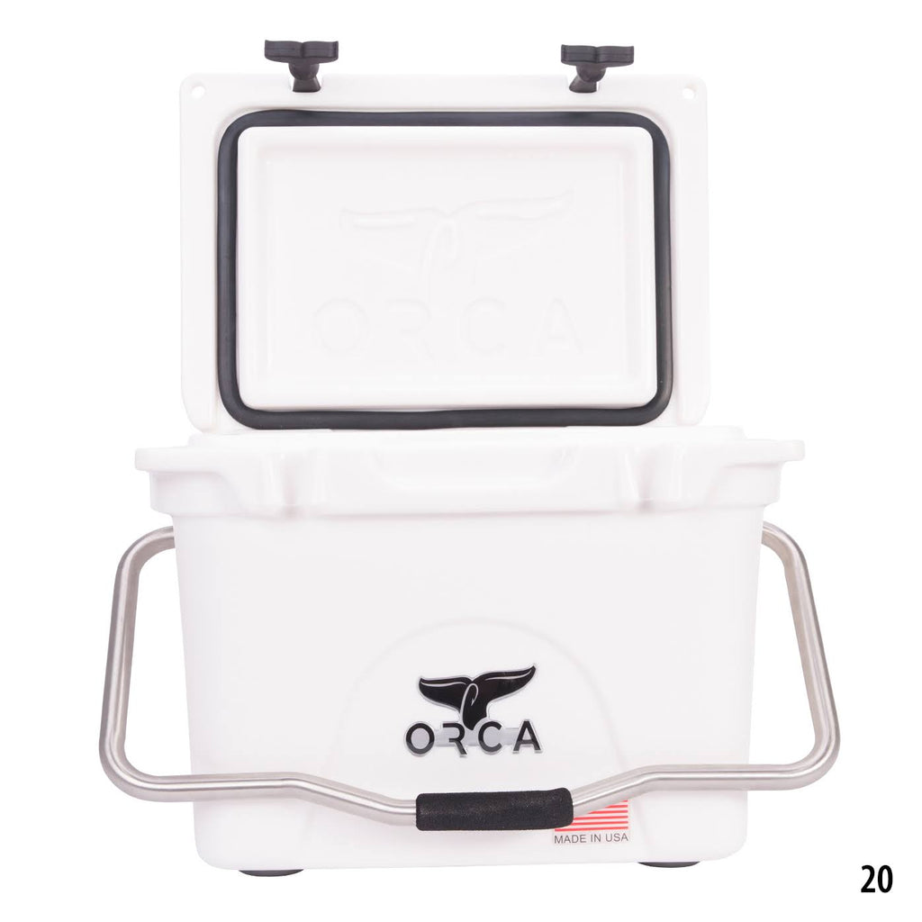 White 20-Quart Rotomold Cooler O32088