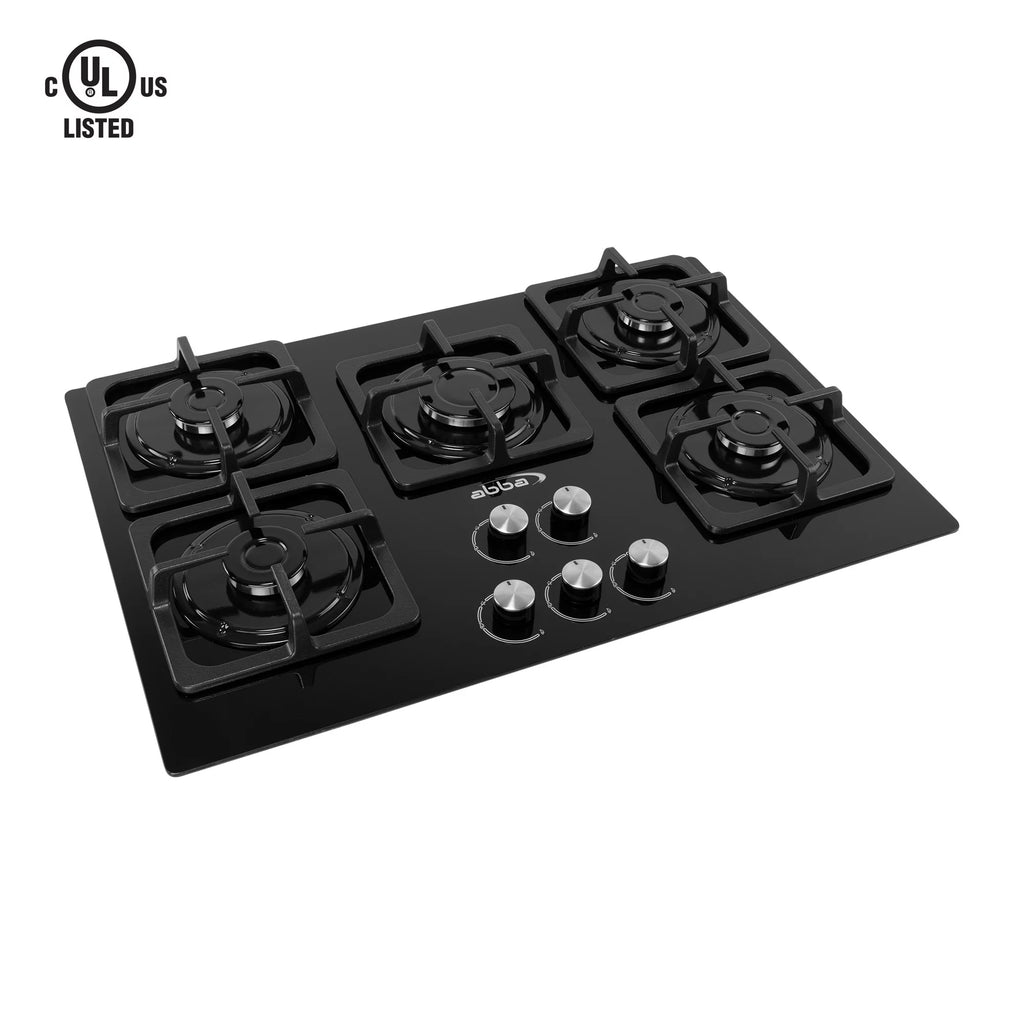 30-in Gas Cooktop with 5 Sealed Burners Tempered Glass A515