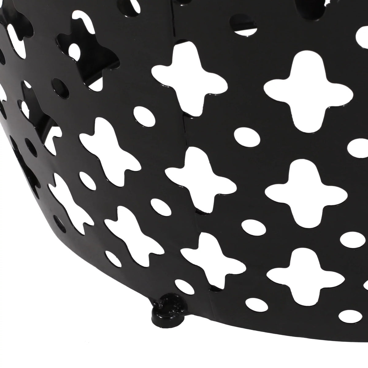 Black Metal Outdoor Side Table L37811