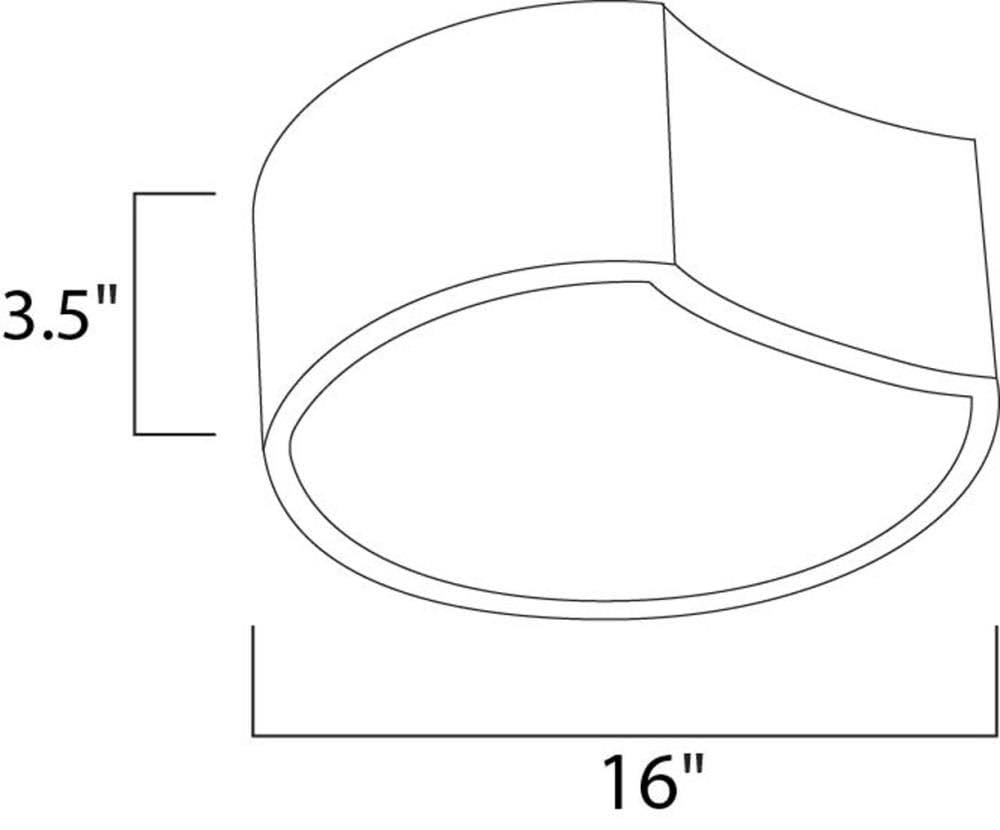 Matte White LED Flush Mount P575467