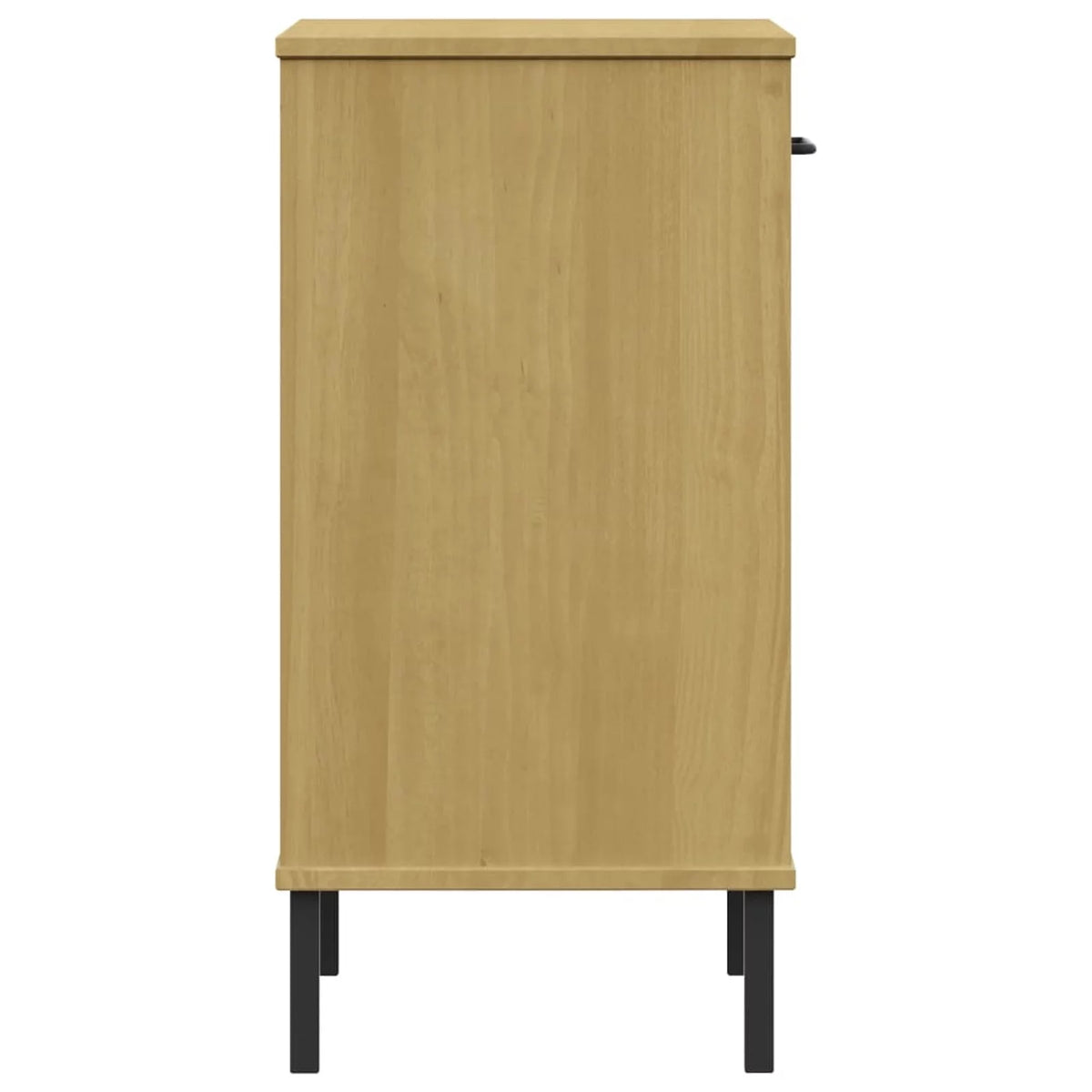 Pine Wood Console Cabinet with Drawer and Shelves D813028
