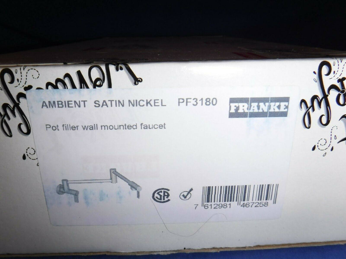 Satin Nickel Wall Mount Pot Filler R364