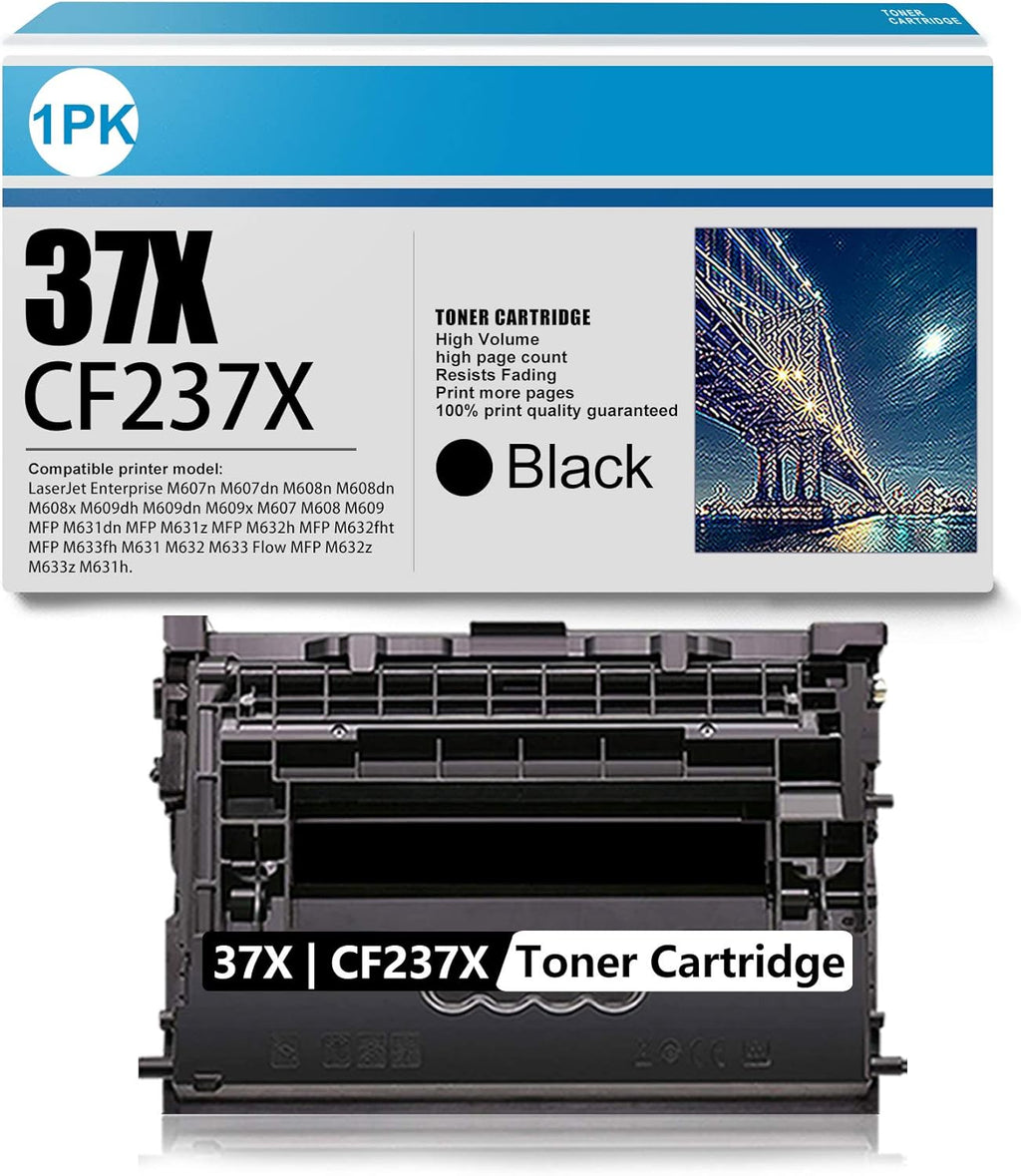 Black High Yield Toner Cartridge 37X CF237X R1607