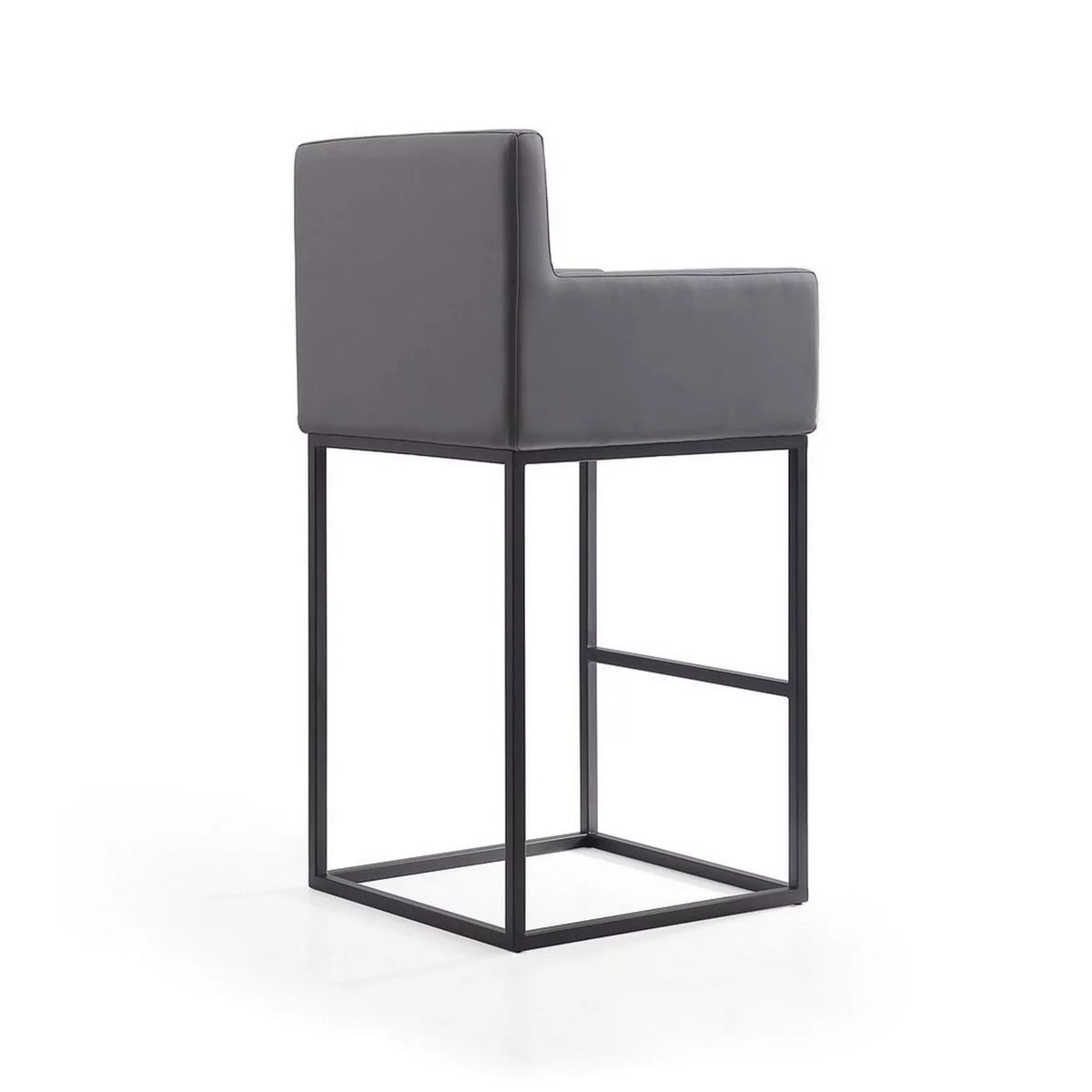 30" Faux Leather Barstool in Gray A57221