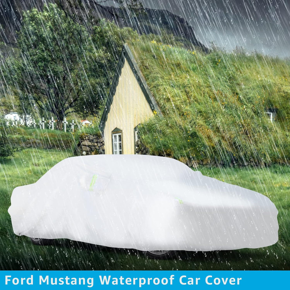 6 Layers Waterproof Full Exterior Car Cover with Zipper O342
