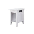 White Wood End Table Q16529