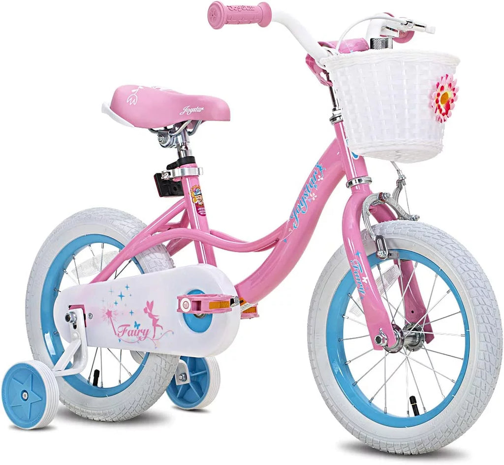 Pink 18 inch Kids Bike with Training Wheels Q513035