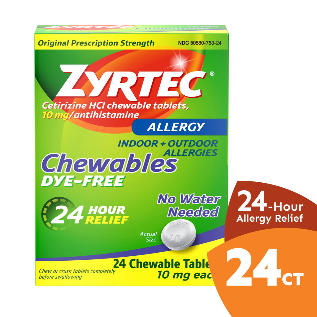 24 Hour Allergy Relief Chewables 10 mg Cetirizine HCl 24 Ct V772174