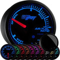 Black Dial Narrowband Air/Fuel Ratio Gauge 2-1/16" 52mm Pack of 2 Y33946