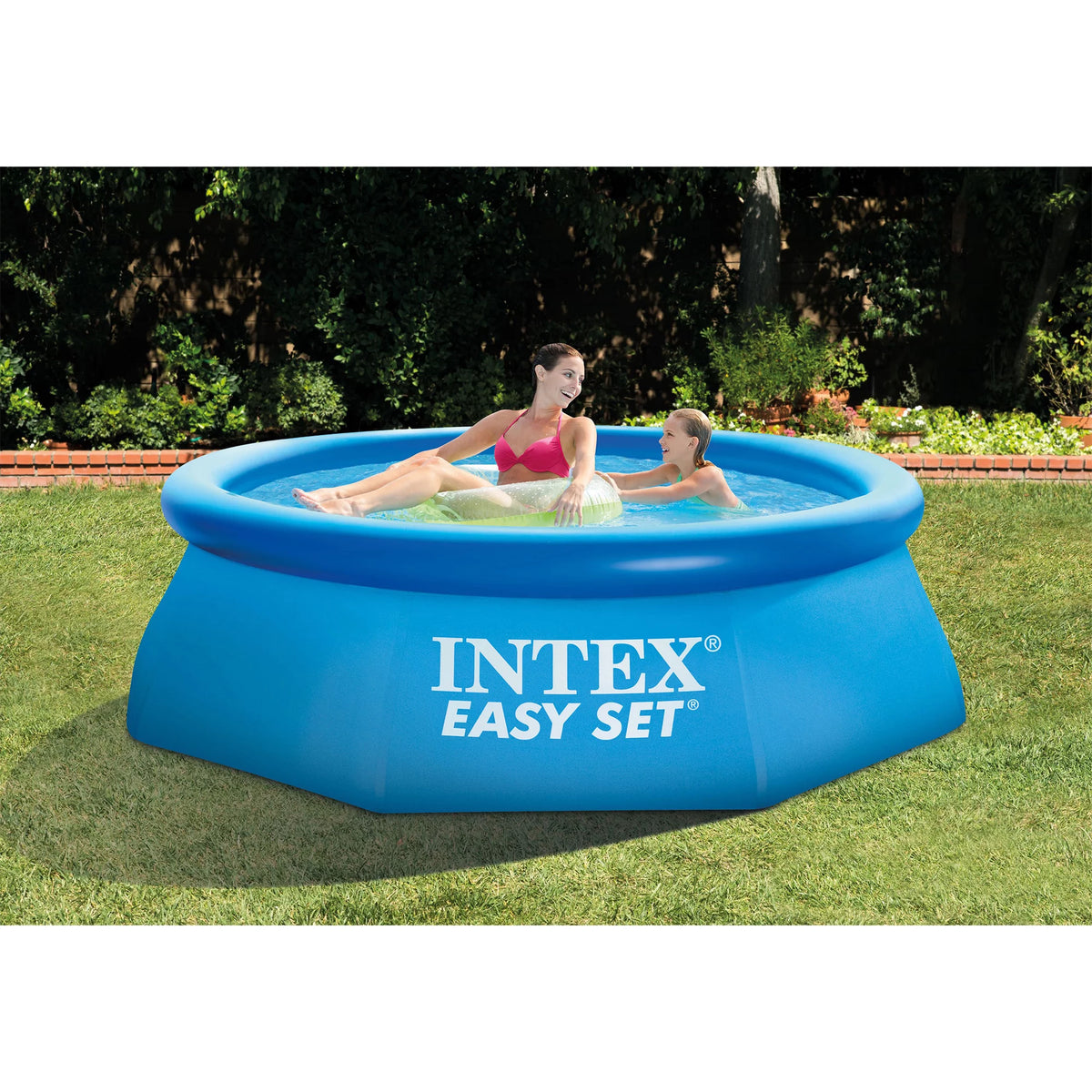 Inflatable Round Swimming Pool & Cover Z593