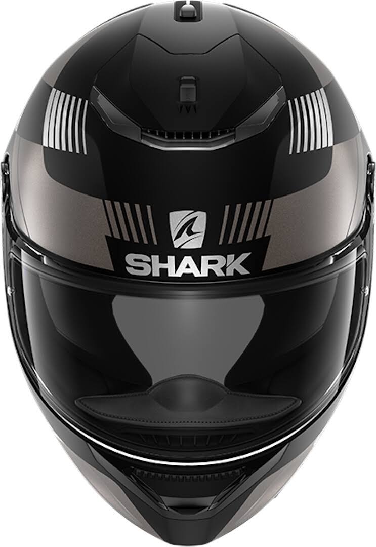 Black Anthracite Silver Motorcycle Helmet W382987
