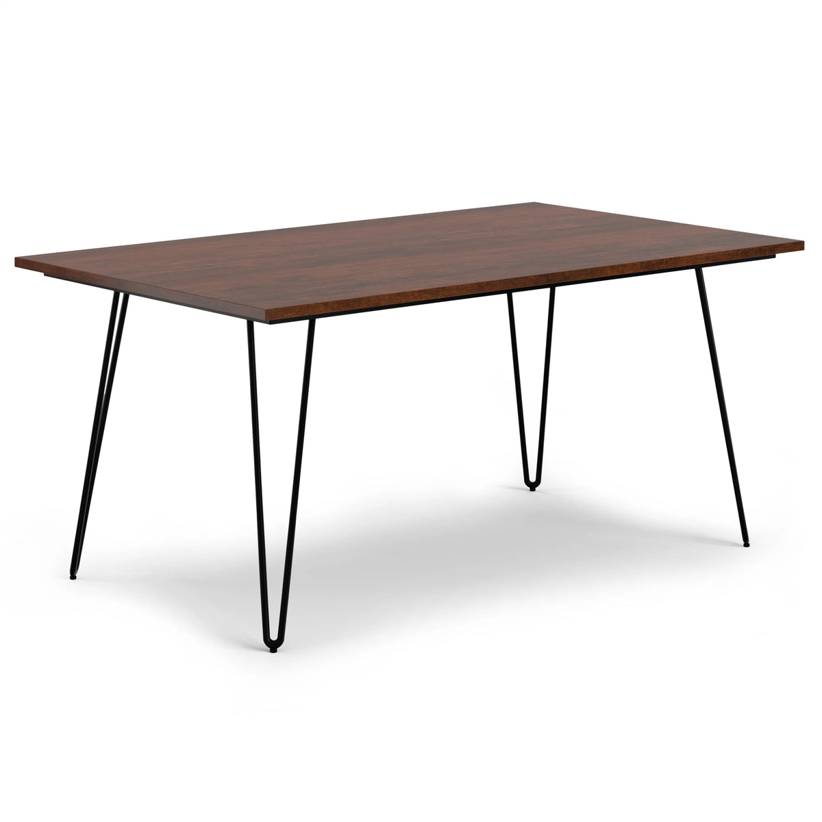 Solid Mango Wood and Metal 66 inch x 40 inch Rectangle Dining Table C483