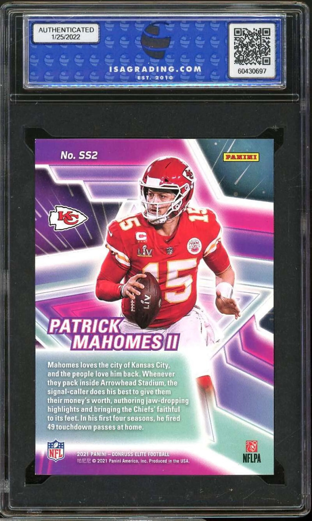 2021 Panini Donruss Elite Card #SS2 ISA 9 MINT Y861649
