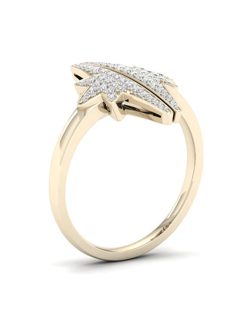 10K Yellow Gold Star Ring J7153