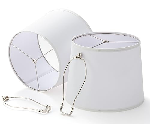 Linen Drum Lamp Shades Set of 2, 11 x 13 x 10 inch J90882
