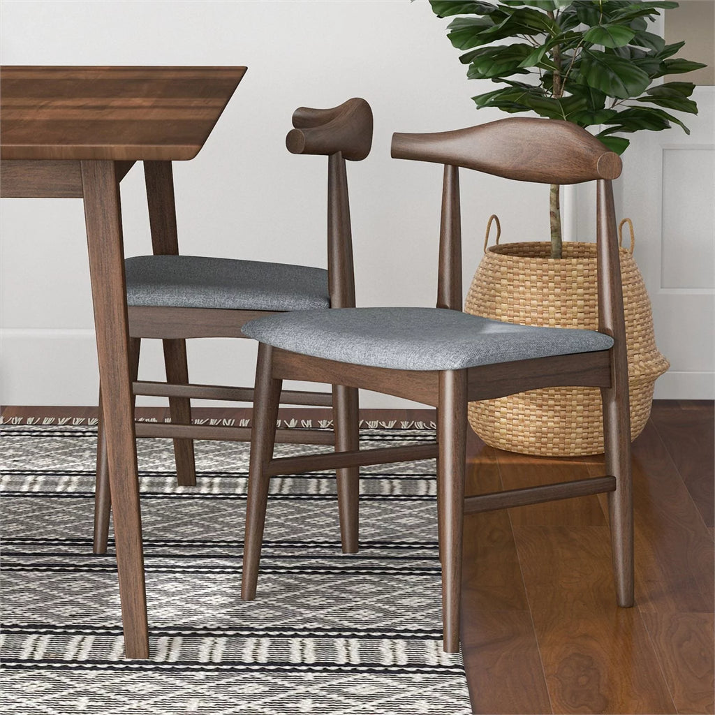 Gray Fabric Dining Chair Q819