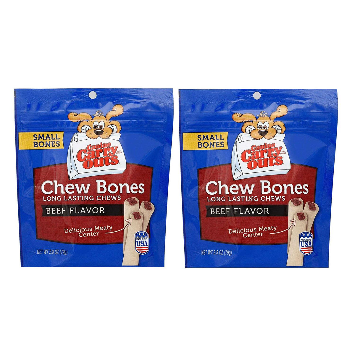 Beef Flavor Dog Chew Bones A2508